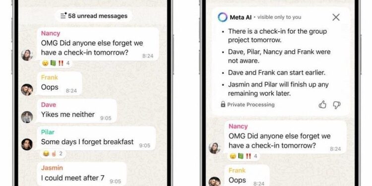 WhatsApp introduces AI-powered summaries for your private messages WhatsApp introduces AI-powered summaries for your private messages